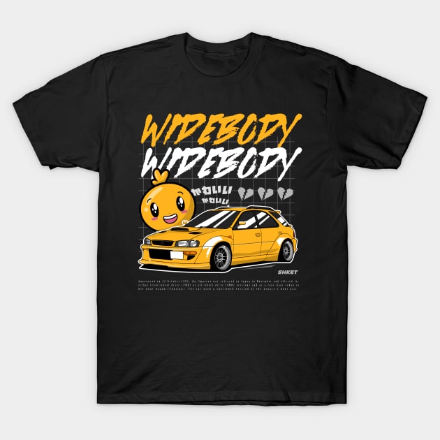 Widebody Impreza T-Shirt by shketdesign